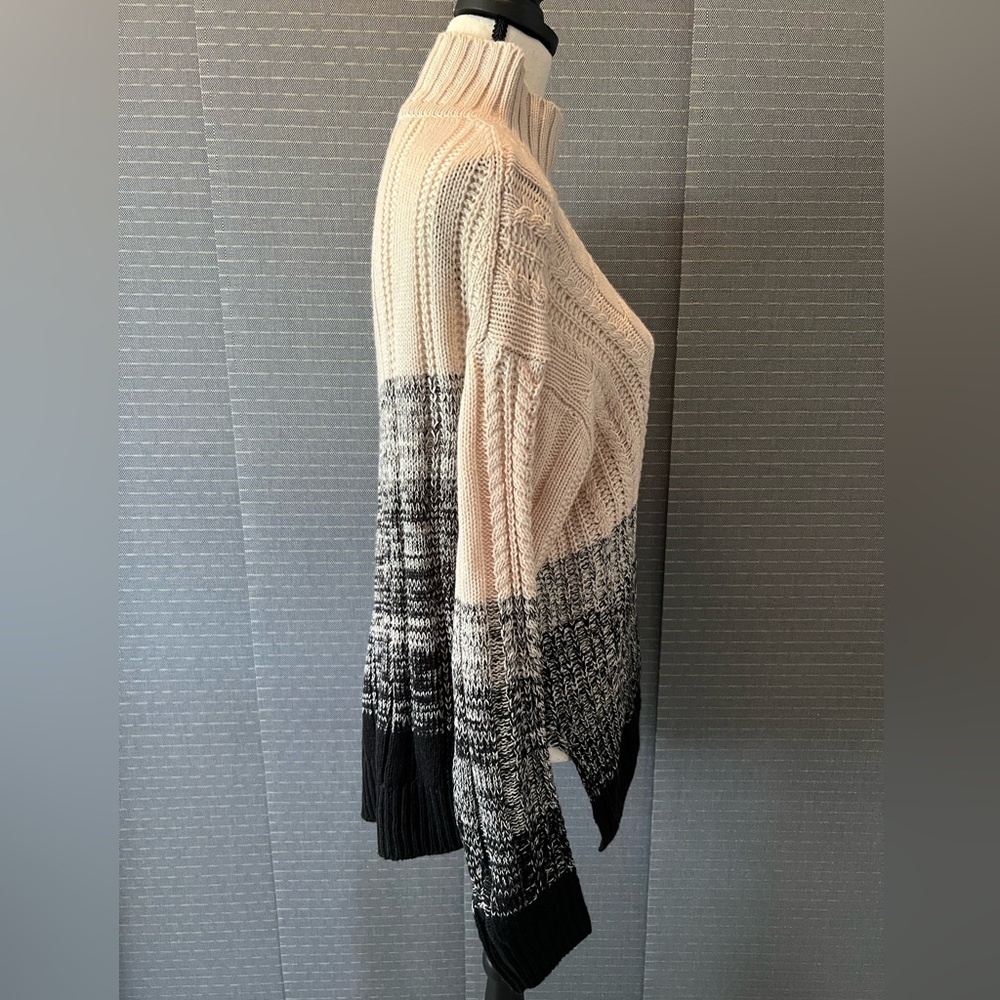 RACHEL Rachel Roy Mock Neck Cable Knit Sweater - Picture 3 of 9